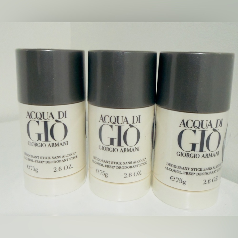 Acqua di Gio by Giorgio Armani Deodorant Stick for Men 75g Brand New x 3